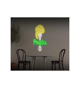 Pasta Yazılı ve Şekilli Neon Tabela