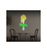 Pasta Yazılı ve Şekilli Neon Tabela