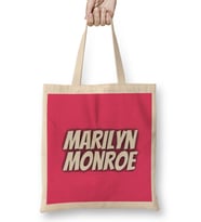 Marilyn Monroe Quotes Art Gift - Vintage Retro Style Bez Çanta Uzun Saplı