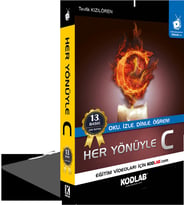 HER YÖNÜYLE C EĞİTİM KİTABI (Siyah - Beyaz)