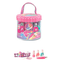 Sparkle Rainbow Taşınabilir Kozmetik Seti: Minik Güzellik Uzmanlarının Yeni Favorisi! (Çok Renkli)
