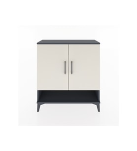 Arges Şifonyer 3 Raflı 2 Kapaklı 88x30x96 Antrasit-Aytaşı