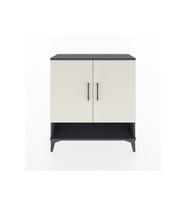 Arges Şifonyer 3 Raflı 2 Kapaklı 88x30x96 Antrasit-Aytaşı