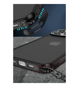 İphone 14 Pro Kılıf Elegant Kapak - Titan Gri