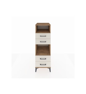 Kronos Dolap 2 Raflı 4 Çekmeceli 44x59x134 Çam-Aytaşı