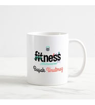 Fitness Antrenörü Kupa Bardak (1. Tasarım) (Beyaz)