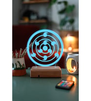 Sharingan Naruto Sembol 16 Renk Anime Gece Lambası