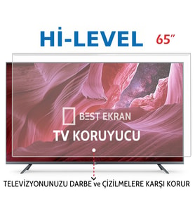 Hi-Level HL65QMN252SC-S Tv Ekran Koruyucu - Hi level 65" inç 164 cm Frameless UHD Qled Webos TV