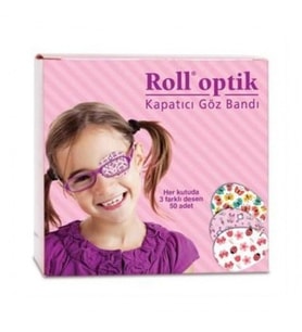 Roll Optik Kapatıcı Göz Bandı Kız 50'li