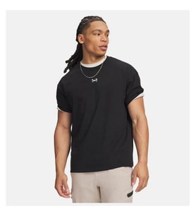 UNDER ARMOUR UA Heavyweight Metal Logo Siyah Erkek T-Shirt 6013618-008