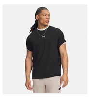 UNDER ARMOUR UA Heavyweight Metal Logo Siyah Erkek T-Shirt 6013618-008