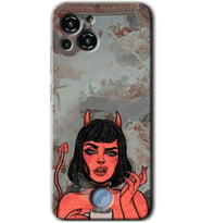 Reeder S23 Pro Max Kılıf HD Desen Baskılı Arka Kapak - Devil Girl