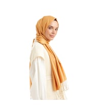 Gold Qoza İpek Şal 6848