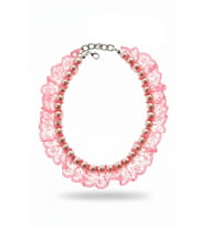 İncili Köpek Kolye- Tasma - Collar (Pembe)