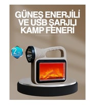 Mey İthalat® Solar COB Alev Efektli Lamba – Güneş Enerjili, Suya Dayanıklı, Taşınabilir