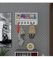 Kenzlife elbise askılığı askılık zeytuni byz 35*070*20 siyah 6 adet askı portmanto raflı (Karışık)