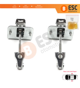 Citroen C4 MK2 NC 2010-2020 DS4 MK1 NX 9181R2 İçin Arka Sağ ve Sol Kapı Gergi Yayı