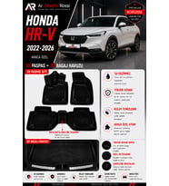 HONDA HRV 2022-2026 Araca Özel 3D Paspas + 3D Bagaj Havuzu