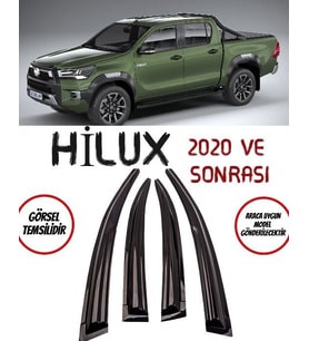 Toyota Hilux Cam Rüzgarlığı 4lü 2020 Ve Sonrası