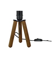 Ahşap Tripod Abajur Ayağı Klasik (Kahverengi Açık)