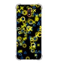 Xiaomi Redmi 8A Köşe Korumalı Antişok Kapak Semboller Tasarımlı Şeffaf Silikon Kılıf