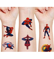 Spiderman Örümcek Adam Karakterleri Geçici Dövme