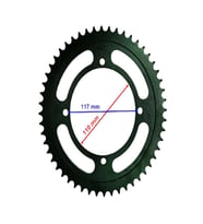 RACING KAWASAKİ UYUMLU KLX 150 ARKA DİŞLİ 428-52T İÇ 110X4 DELİKLİ IND