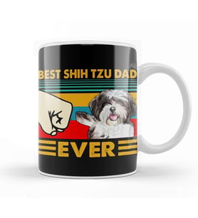 Best Shih Tzu Dad Ever 02 Kupa Bardak Porselen