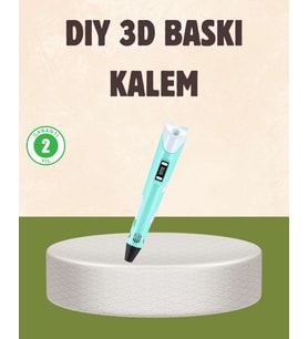 ABS ve PLA Filament Destekli 3D Yazıcı Kalem