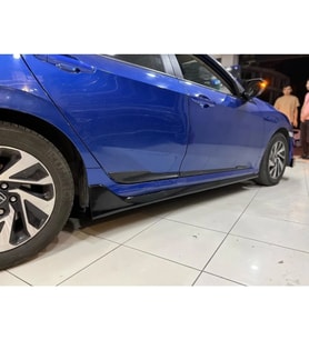 Honda Civic Fc5 Typer Yan Marşpiyel Seti Mat Siyah Plastik