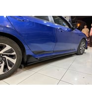 Honda Civic Fc5 Typer Yan Marşpiyel Seti Mat Siyah Plastik