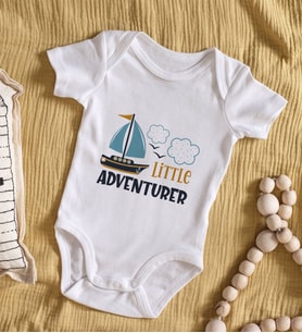 BK Kids Little Adventurer Tasarımlı Bebek Body Zıbın - Model 1