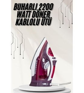 Modern Tasarım 2200W Dayanıklı Buharlı Seramik Kaplama Ütü