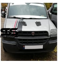Fiat Doblo Uyumlu Piano Black Kaput Üstü Havalandırma Izgarası