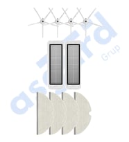 ROBOROCK  S50 – S55 –S5 MAX – S6 – S6 MAXV Uyumlu 4 Yan Fırça 2 Filtre 4 Mop PKT-iasgf0000686
