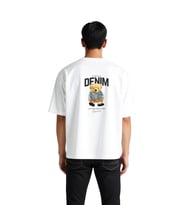 Sonsuza Dek Kot Essentials Baskılı Erkek Oversize Tişört