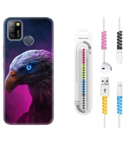 INFINIX Smart 4 5 6 Zero 8 S5 Pro Kılıf Kablo Koruma Spiral Silikon Kartal 1622