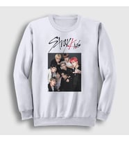 Presmono Unisex Beyaz Band Stray Kids Sweatshirt 122578tt (Beyaz)