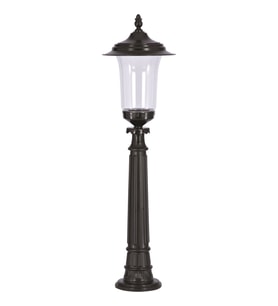 AVONNI BSU-68082-BSY-B Siyah Boyalı Dış Mekan Aydınlatma E27 Aluminyum Döküm Dip Akrilik Cam 30cm