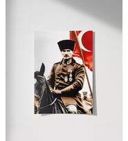 Çerçevesiz Poster Liderin Kararlılığı (Çok Renkli)
