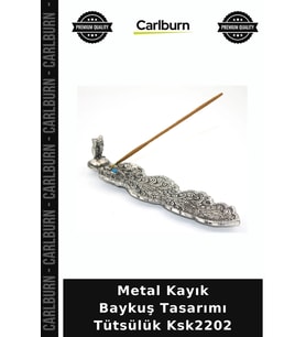 Özel Üretim Dekoratif Hediyelik Ev Aksesuarı Metal Kayık Baykuş Tasarımı Tütsülük