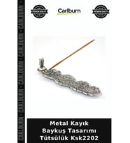 Özel Üretim Dekoratif Hediyelik Ev Aksesuarı Metal Kayık Baykuş Tasarımı Tütsülük