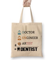 Doctor Engineer Artist Dentist 33 Bez Çanta Uzun Saplı