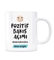 Kişiye Özel İsimli Baba Kupa Pozitif Bakış Açımı Babamdan Aldım