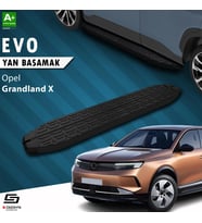 S-Dizayn Opel Grandland X 2 Hybrid Evo Siyah Yan Basamak 183 Cm 2024 Üzeri A+ Kalite