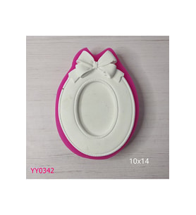 YY0342 Fiyonklu Elips Çerçeve Silikon Kalıp