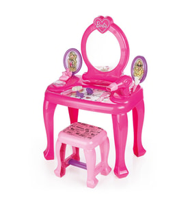 Dolu Barbie Tabureli Güzellik Masası