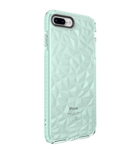 Uyumlu Model Apple iPhone 7 Plus Kılıf Bumper Şeffaf Buzlu Kapak (Yeşil)