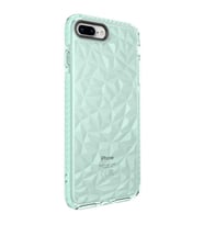 Uyumlu Model Apple iPhone 7 Plus Kılıf Bumper Şeffaf Buzlu Kapak (Yeşil)