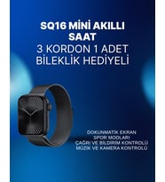 Mini Series 10 Akıllı Saat 3 Kordon + Bileklik Hediyeli, Tüm Telefonlarla Uyumlu